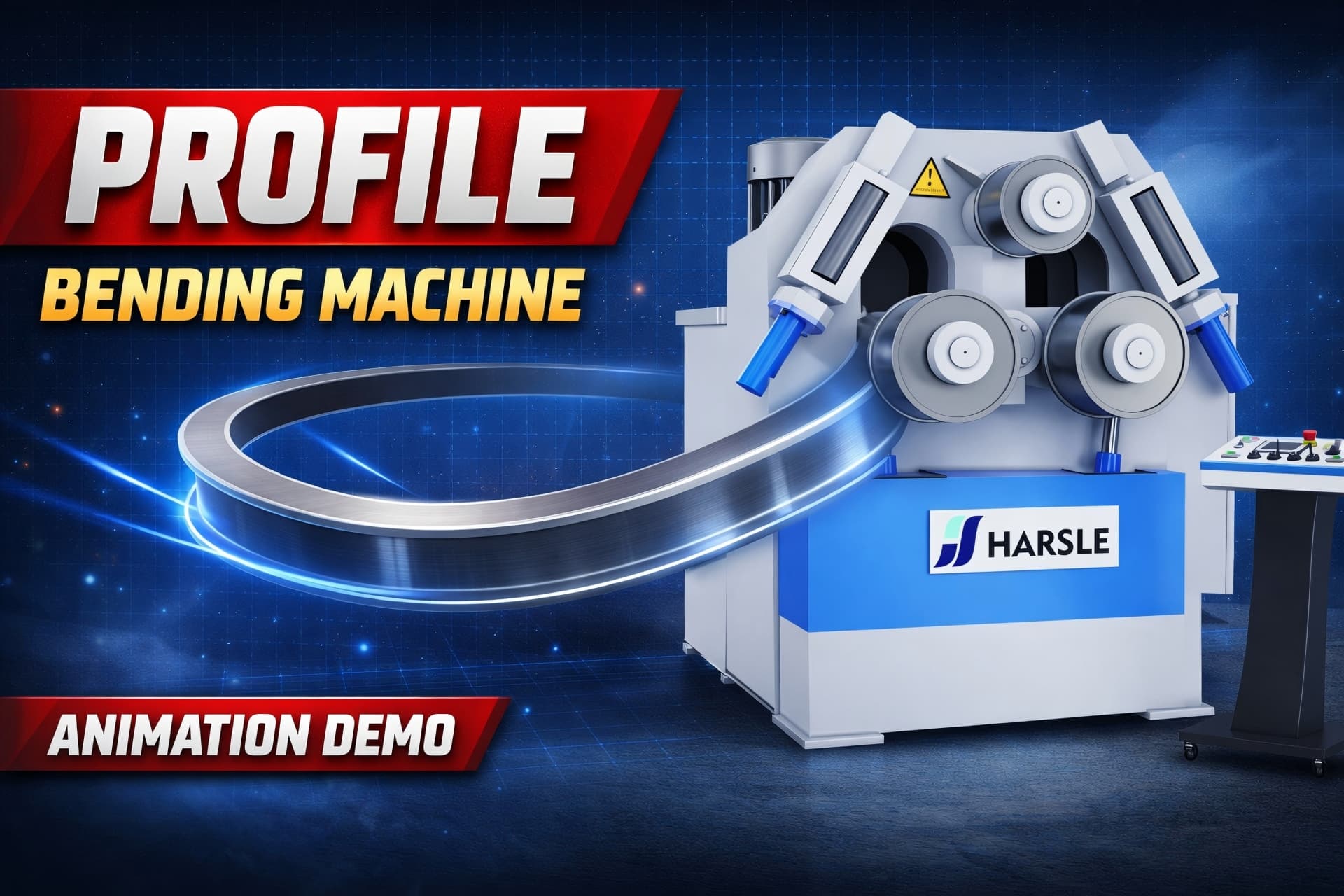 How a Profile Bending Machine Works – 3D Animation - Video Center